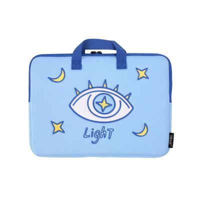 China Unique Hot Selling Cute Cotton Laptop Bag Ladies Nbear 13inch Laptop Case Fancy Blue Sleeve Cute Shockproof Pocket for sale