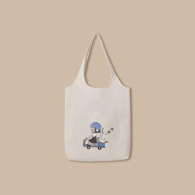 China Nbear Good Quality Large Bulk Handled Reusable Us Cartoon Tote Bag Cheap Plain Cotton Canvas Carry Shopping Bag for sale