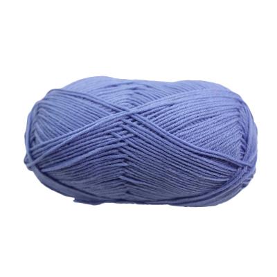 China High Tenacity Factory Hotsale Solid Color 100% Pure Polyester Yarn For Hand Knitting for sale