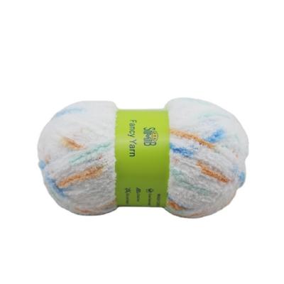 China Novelty Yarn Hand Knitting Baby Yarn, 100% Fancy Yarn Factory Wholesale SMB Polyester Fancy Velvet Yarn for sale