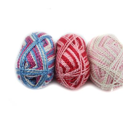 China Fancy Yarn Manufacturer Soft Multi Color 100%Acrylic Fancy Crimped Yarn For Knitting Cute Color Patterns for sale