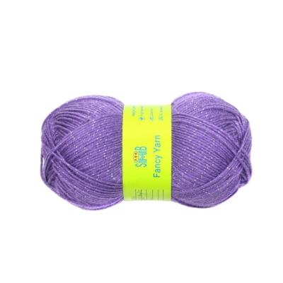 China Suzhou huicai acid proof china acrylic knitting yarn products with polyester lurex, 3 ply acrylic metallic knitting yarn for sale