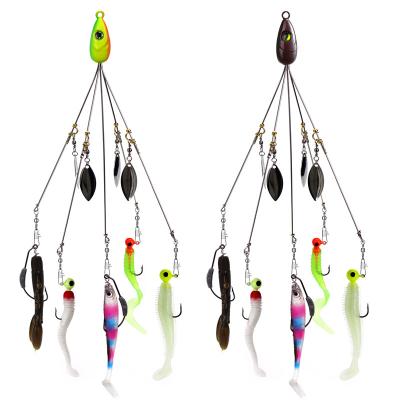 China Alabama Rig Fishing Lure 21.5cm18g Lure Bait Wholesale Soft Outdoor Fishing Group Umbrella Outdoor Fishing Rig for sale