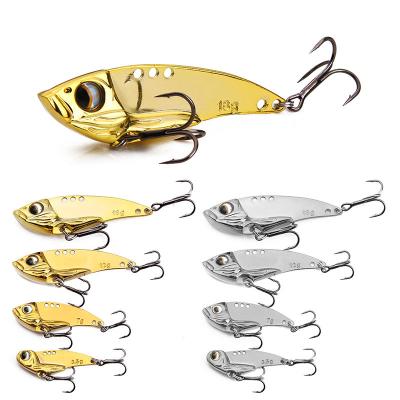 China 3.5g/7g/12g/18g Outdoor Fishing Hard Fishing Lure Bass Crankbait Fishing Spinner Metal Blade VIB for Bass Fishing for sale