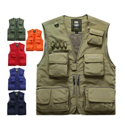 China Outdoor Fishing Net Vest Outdoor Quick Dry Sports Wear Jacket Fishing Photography Travel Vest for sale