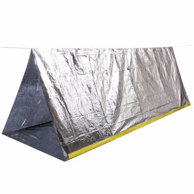 China Outdoor Survival Survival Shack 2 All Weather Person 8' X 5' Mylar Rescue Shelter Tube Emergency Thermal Tent for sale