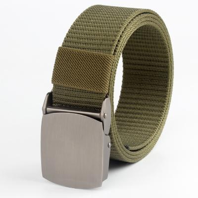 China Outdoor Survival Outdoor Military Tactical Men's Alloy Metal Auto Buckle Nylon Web Belts for sale