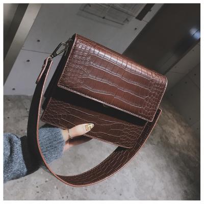 China Luxury Handbag 2022 New Women's Fashion Women's Designer Handbags High Quality Leather Messenger Bag Crocodile Pattern Shoulder Bag for sale