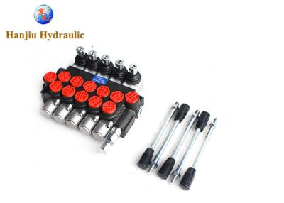 China Stump Grinder Hydraulic Monoblock Control Valve 5 Spool 40 Liters for sale