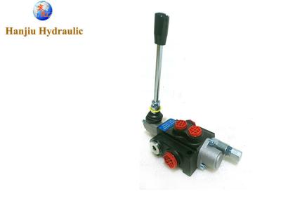 China Mini Loader Hydraulic Spool Valve 1 Abschnitt mit 1 spult ein 40l/Min Detent Valve Closed Center zu verkaufen