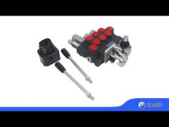 Monoblock Directional Control Valve 40 L/Min (11GPM) 3 Spool 4 Positions Double Actiong + Joystick