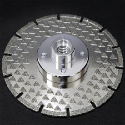 China Diamond 115 mm plated blade m14 flute marble diamond cutting blade for fiberglass for sale