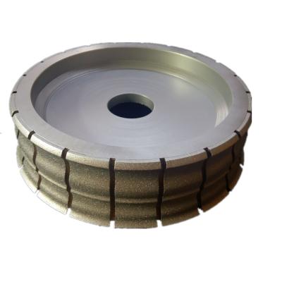 China Power Tools Aluminum Abrasive Clad Spline Wheel Marble Profile Round Wheel for sale