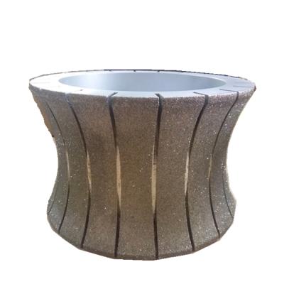 China 250mm Clad Marble Stone Diamond Profile Wheel Abrasive Grinding Wheel for sale