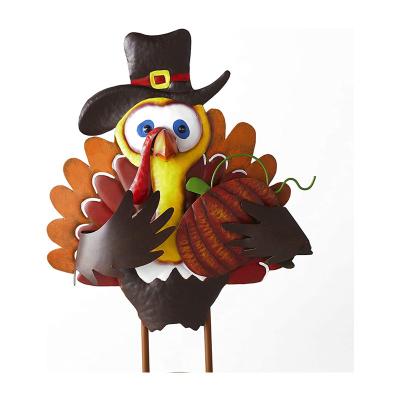 China Country Dreaded Thanksgiving Guest of Honor Turkey Harvest Garden Stake Home Decoration for sale