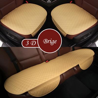 China 3Pcs/Set Durable 2017 Winter Plush Tartan Car Seat Cover Front Back Seat Cushion Auto Accessory Warm For Car Styling for sale