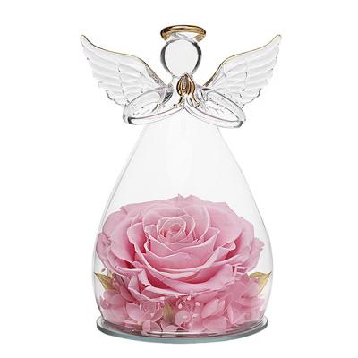 China Vlentines Day Customized Immortal Infinity Eternal Forever Logo Stabilized Eternal Rose Preserved Flower for sale