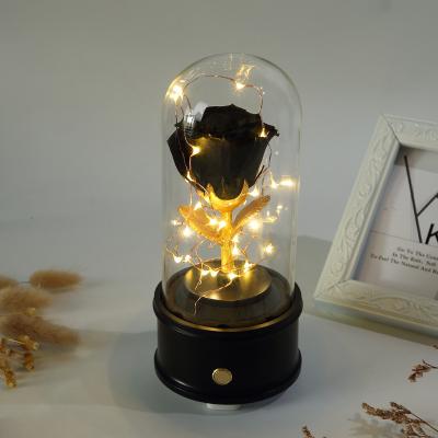 China Explosive little prince with lamp immortal flower decorative crafts color customization 9.8*21.9cm for sale