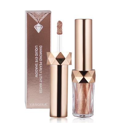 China New YANQINA New 6 Colors Eyeshadow Diamond Highlighter Glitter Waterproof Single Shine Liquid Eyeshadow for sale