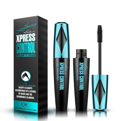 China QIC Long Wear/Quick Dry Water Resistant 4D Mascara With Brush Black Cosmetic Makeup Mascara for sale