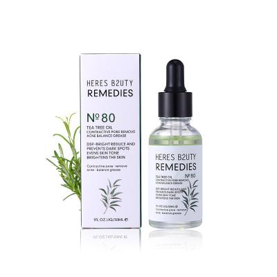 China Heres B2uty Moisturizer Tea Tree Oil Skin Essence Pore Remover Acne Balance Contractive Grease For Face for sale