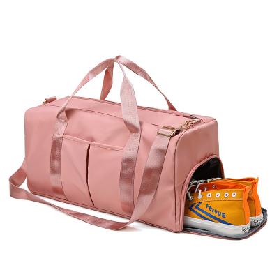 China Durable Outdoor Waterproof Sports Gym Bags Men Women Training Fitness Travel Handbag Yoga Mat Sport Bag With Shoes Compartment for sale