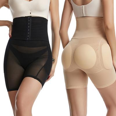 China Breathable High Waist Shaperwear Tummy Control 4 Hip Dip Pads Thigh Slimmer Women Butt Lifter Panties for sale