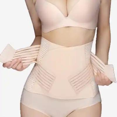 China Sustainable 3 in 1 belly band wrap slimming support recovery after c section belt postpartum girdle for sale