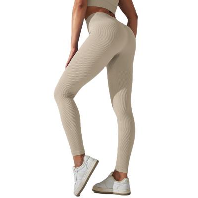 China Breathable factory price high waist seamless fitness yoga wear women sport yoga pants sets for sale