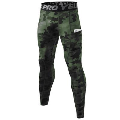 China Breathable Gym wear fitness camouflage printed seamless tummy control yoga pants gym leggings with pockets for sale