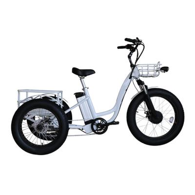 China Standard 24 Inch Fast Food Delivery Electric Bike Fat Tire Cargo Bicycle Baskets For Front And Rear for sale