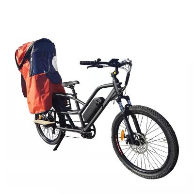 China Aluminum alloy quality guaranteed ebike 48v 2 wheel electric bicycles low rate fast speed baby seat electric cargo bike for sale