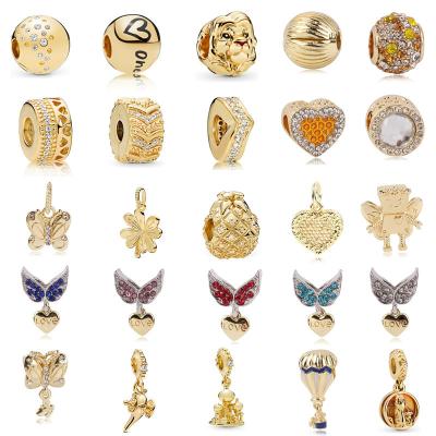 China Hot-selling CLASSIC Series Gold Charm Pendant DIY Jewelry Men and Women Exquisite Bracelet Necklace Accessories Wholesale for sale