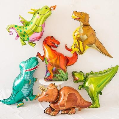 China Gift Toy Large Dinosaur Foil Balloon Tanystropheus Balloon Forest Party Jungle Theme Kids Birthday Party Dinosaur Balloon for sale