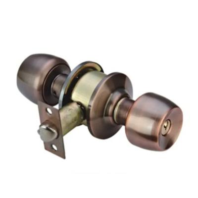 China 2020 New Fashion Bedroom Door Locks Round Cylinder Knob And Single Doors Handles Modern Bedroom Door Handle Lock for sale