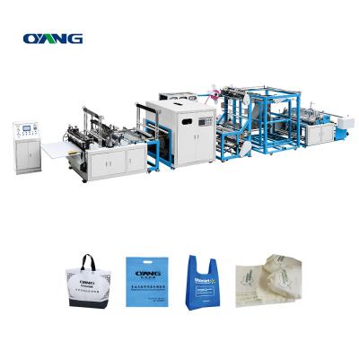 China Building Material Stores Full Automatic 3 In1 Handle Nonwoven Bag Making Machine Nonwoven Bag Making Machine For Making Nonwoven Bag for sale