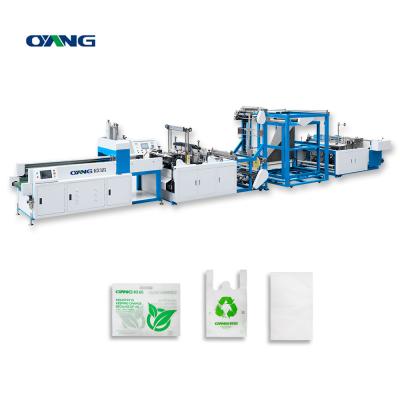 China Factory High Technology Non Woven Flat Bag Making Machine Automatic Non Woven T Shirt Bag Making Machine for sale