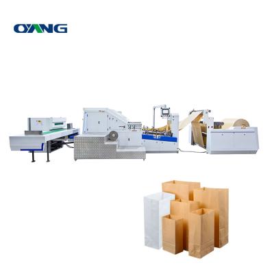 China Full Automatic Hotels Brown Kraft Paper Bag Making Food Kraft Paper Bag Making Machine for sale