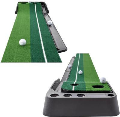 China cages & Foldable Mats JRT Sport Golf Putting Green With Automatic Ball Return , Golf Practice Mat Training Aid for sale