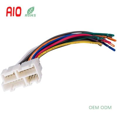 China Automotive 21 Pin Car CD Wire Stereo Connector Power Speaker AUX Wiring Harness. receiver for General Motors GM1988-2005 vehicles for sale