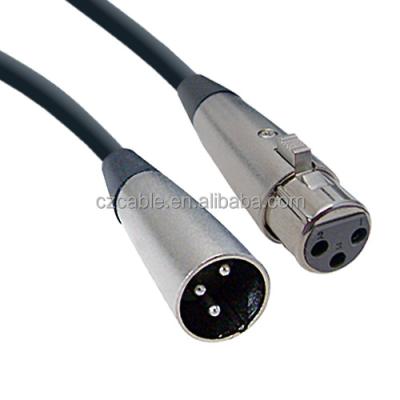 China XLR Microphone Audio Extension Cable, XLR Male Plug to XLR Female Jack for sale