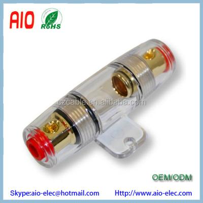 China Golden Automotive Auto Car AGU Audio Inline Fuse Holder Fiting 4 8 10 Gauge Wire for sale