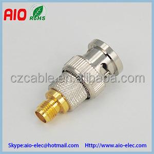 China RF BNC male to SMA female RF adapter connector, BNC plug to SMA jack for CCTV, antenna for sale