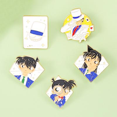 China USA Manufacturer Metal Cartoon Anime Lapel Pin Badge Staff Custom Hat Colored Soft Enamel Pin for sale