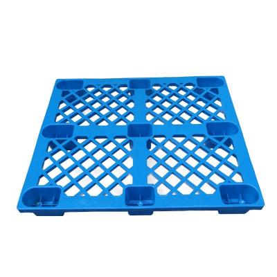 China Light Weight Plastic Blue Plastic Cargo Transfer Warehouse Pallet 1200*1100MM HDPE Pallet 1200*1100MM Single Faced Stackable Pallet for sale