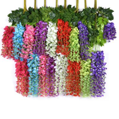 China JUXIN Durable Factory Wholesale Cheap White Wisteria Artificial Flower for sale