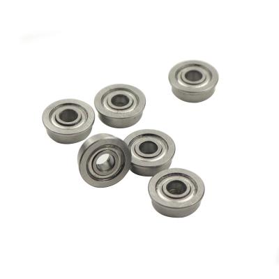 China Hot Sale Hotels Chrome Steel Flange Bearing 4x7x8.2x2.5mm F74ZZ Flange Deep Groove Ball Bearing for sale