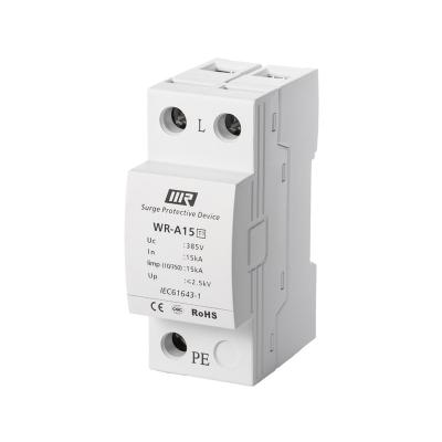 China UL94 V-0 WRDZ 385V 1 Pole SPD T1AC Surge Arrester for sale