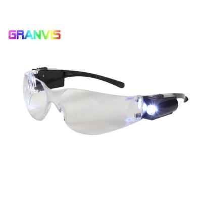 China High End Bifocal Anti-impact Glass Safety Glasses With Led Light for sale