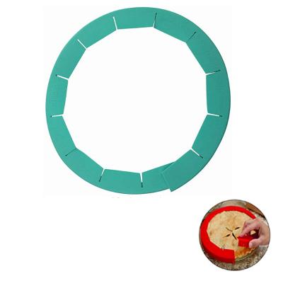 China Viable Professional Adjustable Silicone Pastry Shield Pie Dough Protector For Baking Pie for sale